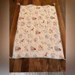 Disney Bambi Baby/Toddler Quilt – Woodland Animal Print, Tassel Corners